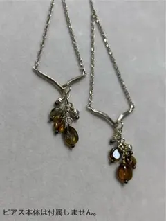 agete アガット ブラックオパール ピアスチャーム