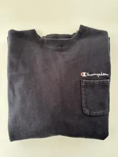 Champion ブラック トレーナー ポケット付き