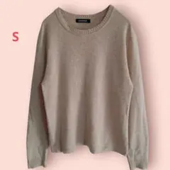 h178　SEANAGE【S】ニット/セーター/長袖/カシミヤ100%/やわらか