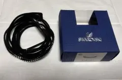 Swarovski ブラックラップブレスレット 箱付き