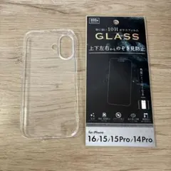 iPhone16/クリアケース・ソフトタイプ/ガラスフィルム セット