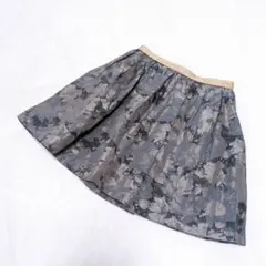 【CROLLA】クローラ ワールド　日本製　総柄　フレアミニスカート　美品