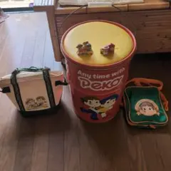 超レア】【未使用】昭和レトロポップ 不二家 ペコちゃん ポコちゃん 缶