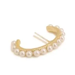 チャンキーフープピアス 20mm シルバー