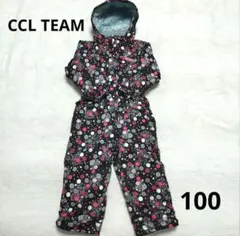 【美品】CCL TEAM キッズ スキー スノーウェア ジャンプスーツ100cm
