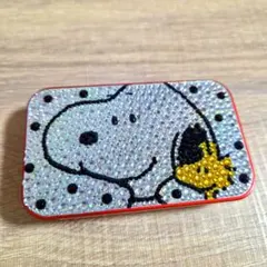 スヌーピー デコ小物入れ ケース ラインストーン キラキラのサムネイル