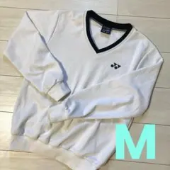 YONEX★Vトレーナー白M★Vネックセーターソフトテニスバドミントン32032