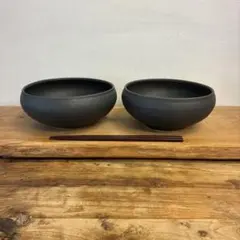 新品　陶器　陶芸作家　煮物鉢2個　754