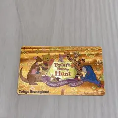 TDR プーさんのハニーハント　オープニング記念カード　未使用