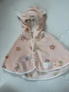 クーラクール　キムラタン ピンク　ポンチョ　うさみみ　70 80　アウター