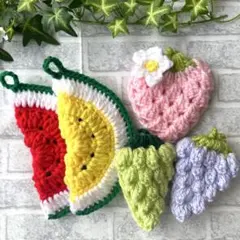 アクリルタワシ エコたわし いちご イチゴ10枚セット - メルカリ
