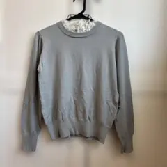 長袖 トップス　スモーキーブルーグレーのサムネイル
