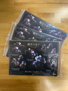 JRA 2026 カレンダー 壁掛け用　殿堂の父子　3冊
