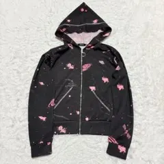 MILK ミルク PINK COSMO ジップアップパーカー ブラックベースのサムネイル