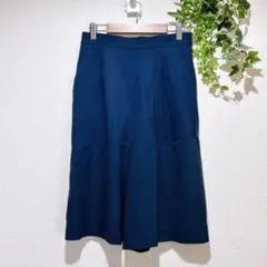 【ストロベリーフィールズ】ネイビー プリーツ キュロット　サイズ1 ウエストゴム