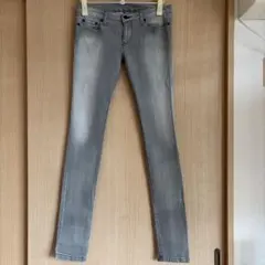 スキニーデニム ローライズ　グレー