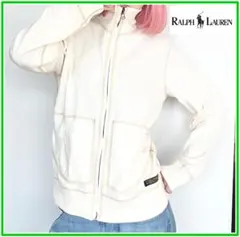 【ラルフローレン】ジップアップ コットンカーディガン スウェット