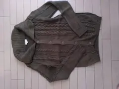 DIESEL ディーゼル　ニットカーディガ ン カーキ　変色あり