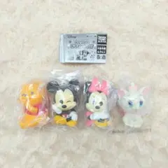 ディズニーキャラクター ちょこんとおすわりソフビ 全4種 フルコンプ ガチャ