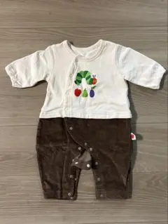 はらぺこあおむし刺繍ロンパース 60サイズ
