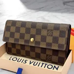 美品✨️ルイヴィトン　ダミエ　エベヌ　ポルトフォイユ　インターナショナル　長財布