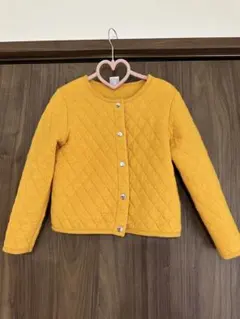 petit bateau キルティングカーディガン マスタード