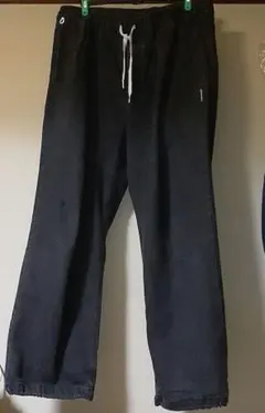 DC SHOECO ブラックイージーデニムパンツ スケーターパンツ