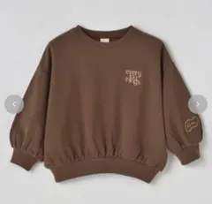 本日限定価格　しまむら　choco コラボ　刺繍スウェット　ブラウン　新品未使用