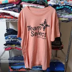 90sユニセックス古着Lメンズホームケアチームオレンジtシャツ海外直輸入