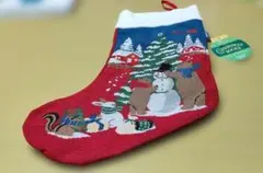 2025年カルディ　クリスマス靴下(お菓子が入っていた空袋)　タグ付き
