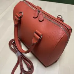 UNIQLO オレンジ ハンドバッグ ショルダー2way 美品 ストラップ未使用