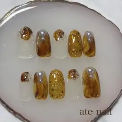 【現品】　ニュアンスネイル　パール　ブラウン