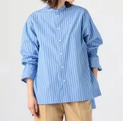 美品　定価2万　MACPHEF ストライプ バンドカラーシャツ