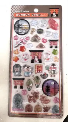 BONBON DROP シール 和風 ステッカー　京都　奈良