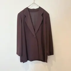 レポルテ 東京スタイル　テーラードジャケット ブラウン 茶色　L 透け感　羽織り