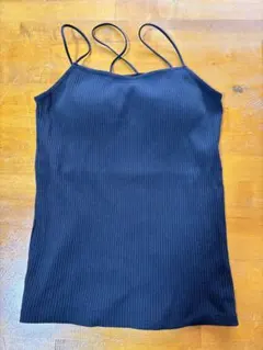 LOWRYSFARM カップ付きキャミ ブラック