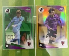 Topps Chrome J 리그 교토 상가 시리얼 2장