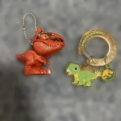 ティラノサウルス・ステゴサウルスキーホルダーセット