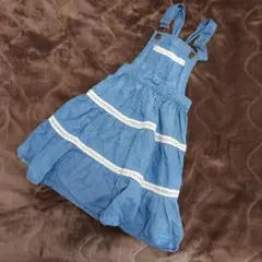 axes femme KIDS デニム ジャンバースカート 120cm