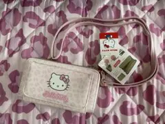 【新品】サンリオ キティ ヒョウ柄 ショルダータイプ 財布