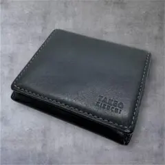 美品 タケオキクチ コインケース 小銭入れ レザー ブラック コンパクト