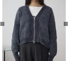 【AZUL】ジップアップカーディガン