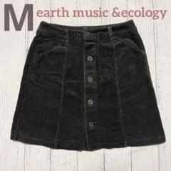 アースミュージック＆エコロジー M ミニスカート チャコールグレー