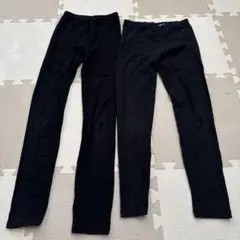 ユニクロ　キッズ レギンス 140黒