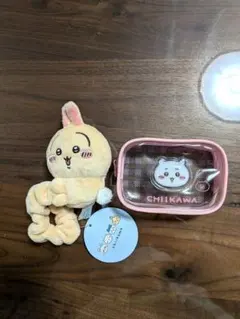 ちいかわ ぬいぐるみシュシュとプチケースのセット