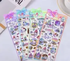 サンリオ うるちゅるシール 立体シール 4枚セット