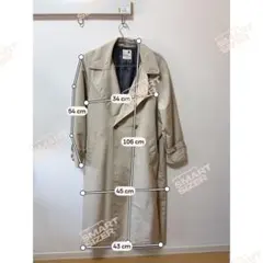 earth ベージュ トレンチコート