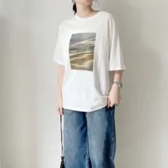 【新品】frame 接触冷感　Tシャツ　リュミエ　hellam お好きな方へのサムネイル