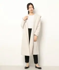 BOSCH ジャージドレープコート ベージュ