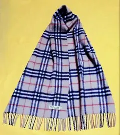 80s バーバリーズBurberryノバチェック柄カシミヤY2Kショールマフラー